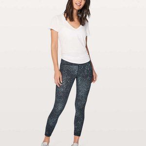 Lululemon Galaxy Black Mineralize Multi Wunder Under Hi Rise Leggings Size 8